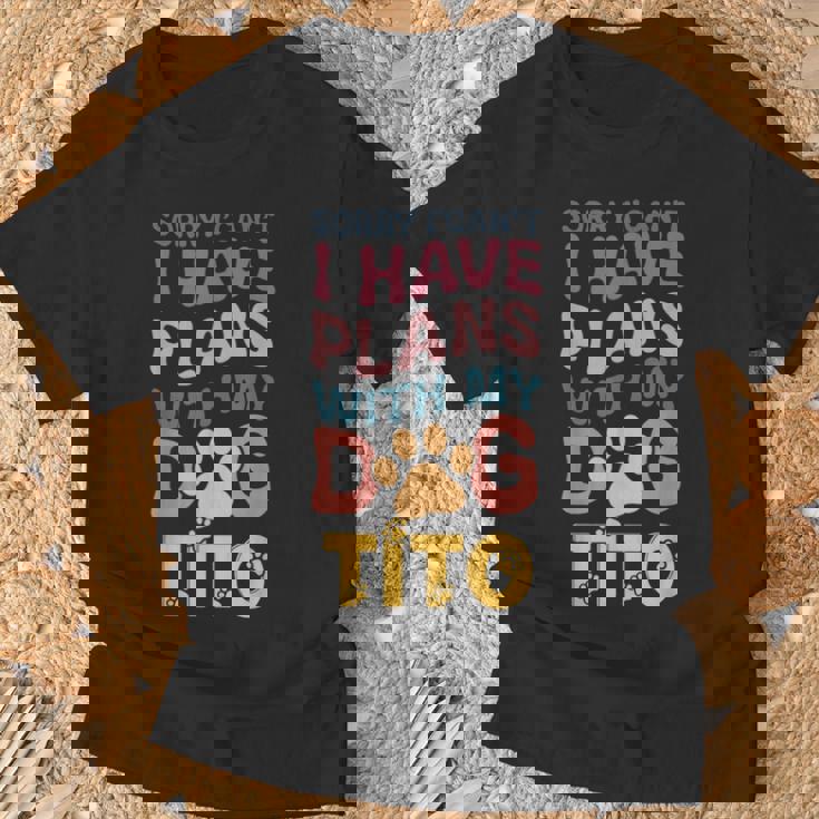 犬名 Tito パーソナライズギフト ビジーウィズ マイドッグ Tito Tシャツ 高齢者への贈り物