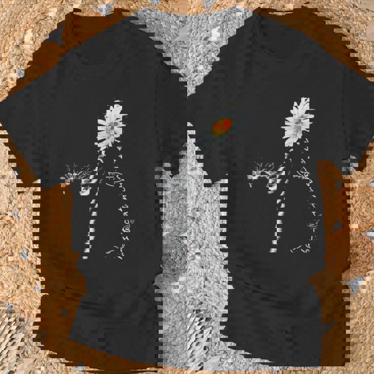 猫 & マーガレット Tシャツ 高齢者への贈り物