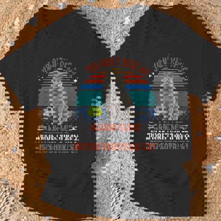 猫 ブリティッシュショートヘア 猫 Tシャツ 高齢者への贈り物