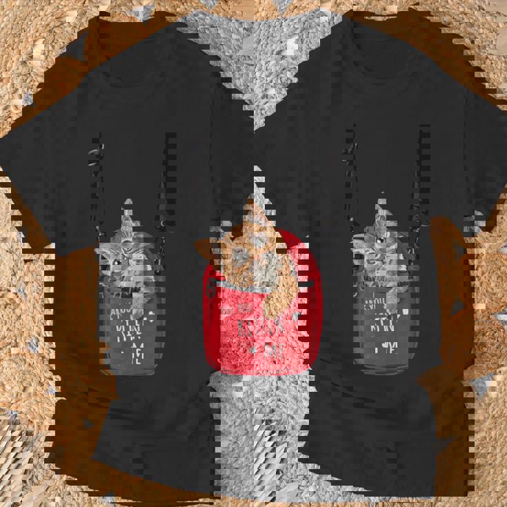 猫 かわいい ポシェット ねこ 面白い ネコ Tシャツ 高齢者への贈り物