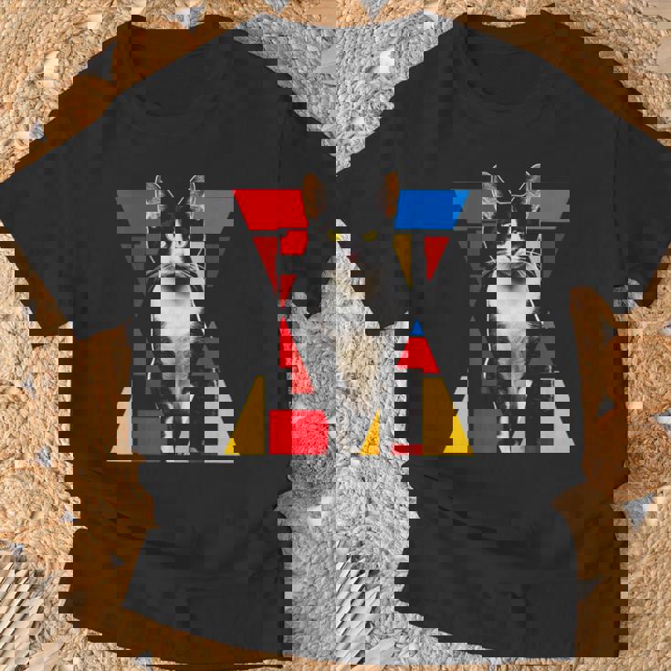 猫 グラフィック ペット アートワーク 猫 Tシャツ 高齢者への贈り物