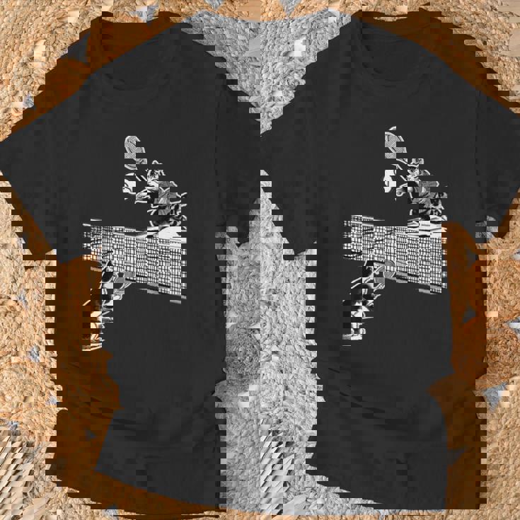 猫 ネコ テニス 面白いtシャツ 文字入り メンズ おもしろ 面白い 服 おもしろグッズ ネタ 浮世絵 Tシャツ 高齢者への贈り物