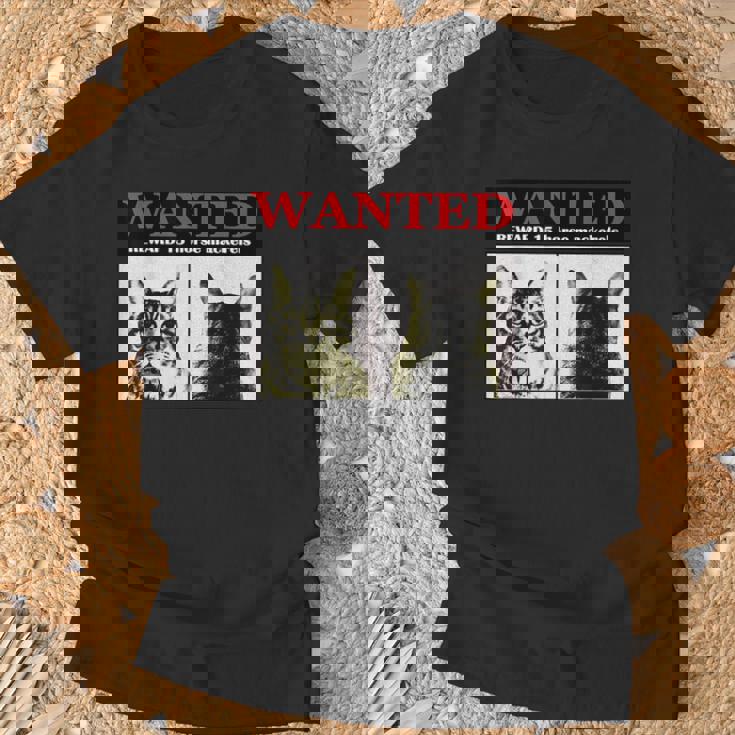 猫 ロック Rock Wanted キジトラ レトロ おしゃれ 個性的 可愛い 面白い Tシャツ 高齢者への贈り物