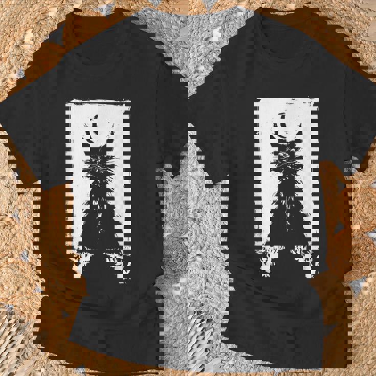 猫の夜の儀式 猫のウルタル・キム・ホルム アート Cat Night Ulthar Ritual Kim Holm Tシャツ 高齢者への贈り物