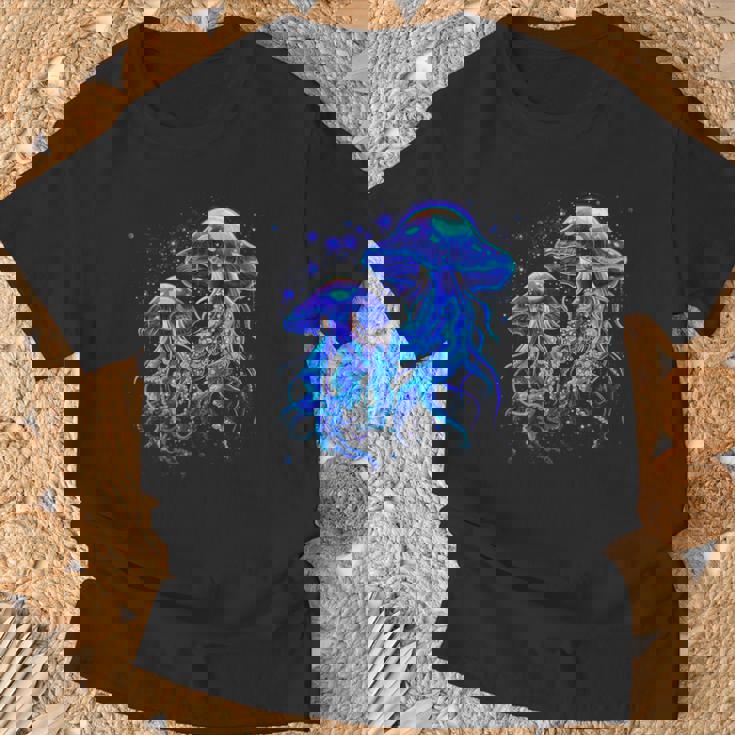 生物発光発光クラゲ Tシャツ 高齢者への贈り物