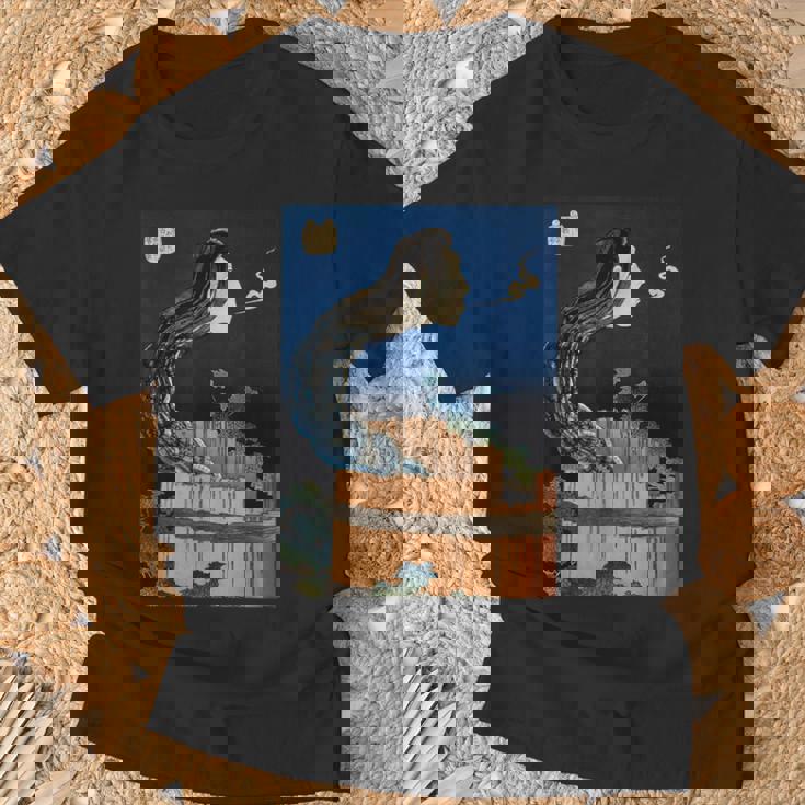 番町皿屋敷 百物語 怪談 葛飾 北斎 お皿のマンション お菊 日本美術 ハロウィン Tシャツ 高齢者への贈り物