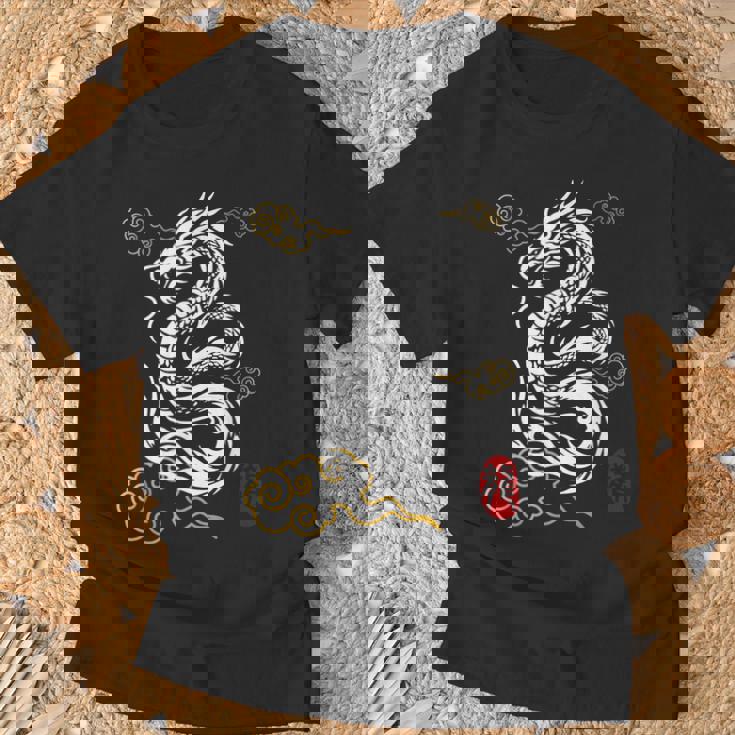 白龍、日本文化、縁起の良い Tシャツ 高齢者への贈り物