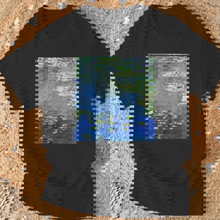 睡蓮の絵 Tシャツ 高齢者への贈り物