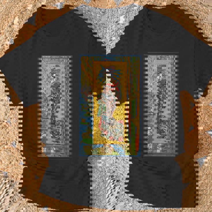 礼儀ヴァンゴッホ日本美術印象派絵画日本 Tシャツ 高齢者への贈り物