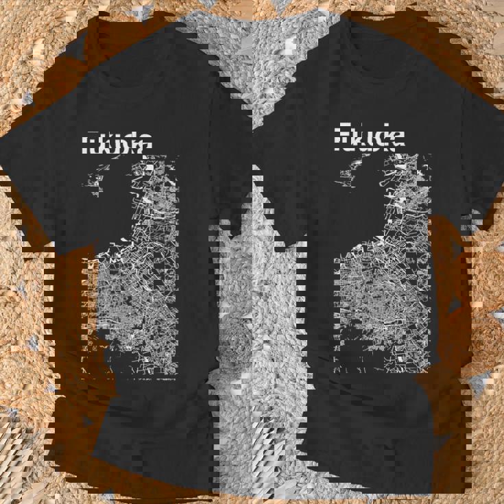 福岡ジャパン クラシック シティ マップ グラフィック Tシャツ 高齢者への贈り物