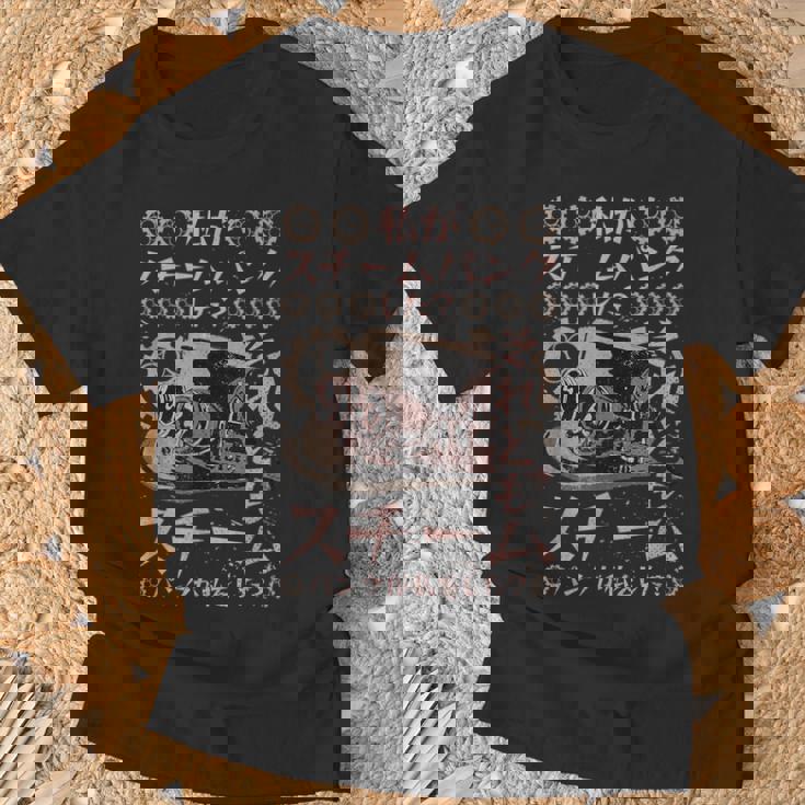 私がスチームパンクした？それともスチームパンクが私をした？ Tシャツ 高齢者への贈り物