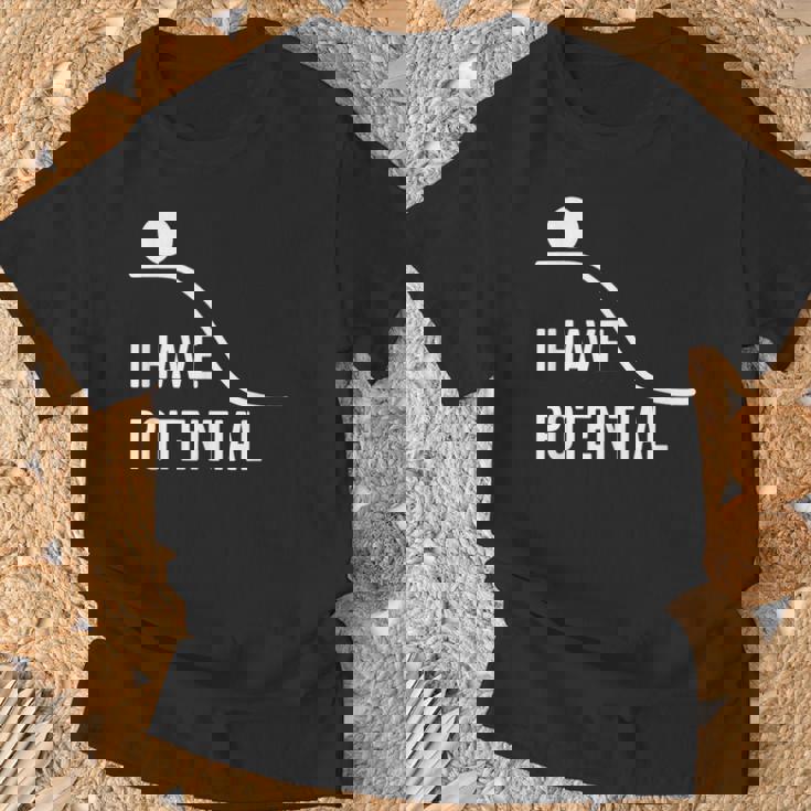 私には潜在的なエネルギーがあります-面白い物理学 Tシャツ 高齢者への贈り物
