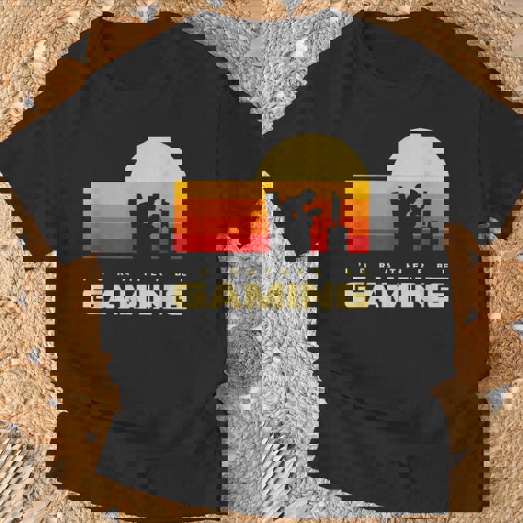 私はむしろゲームをしたい Tシャツ 高齢者への贈り物