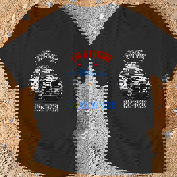 私は未来の警察官キッド・ポリス・ヤング・パトカー Tシャツ 高齢者への贈り物