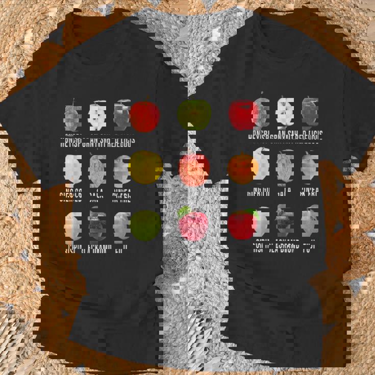 秋のリンゴ狩りアップルオーチャード ボーホー ファームフェッシュ Tシャツ 高齢者への贈り物