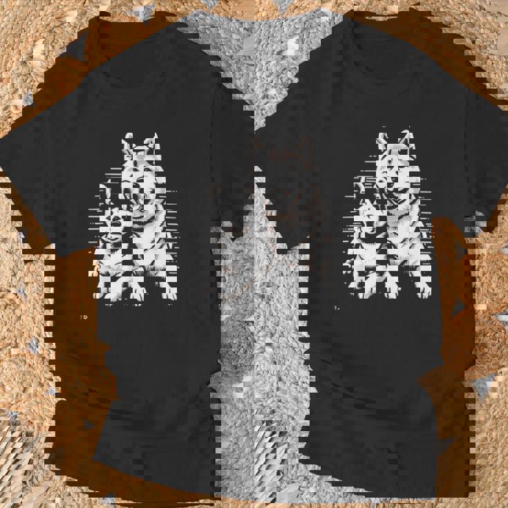 秋田犬 グラフィックtシャツ レディース メンズ Tシャツ 高齢者への贈り物