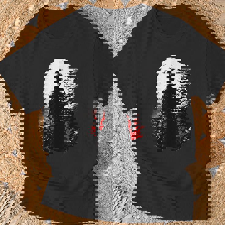 筒垣 ステンシル 染付 日本 美術 ギフト おもしろ Tシャツ 高齢者への贈り物