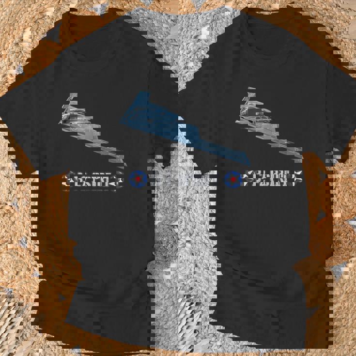 米軍機ステルス爆撃機b2スピリット Tシャツ 高齢者への贈り物
