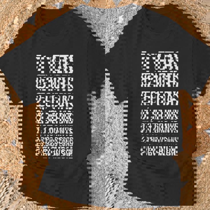 素晴らしい71歳の誕生日ギフト 面白い71歳の誕生日 Tシャツ 高齢者への贈り物
