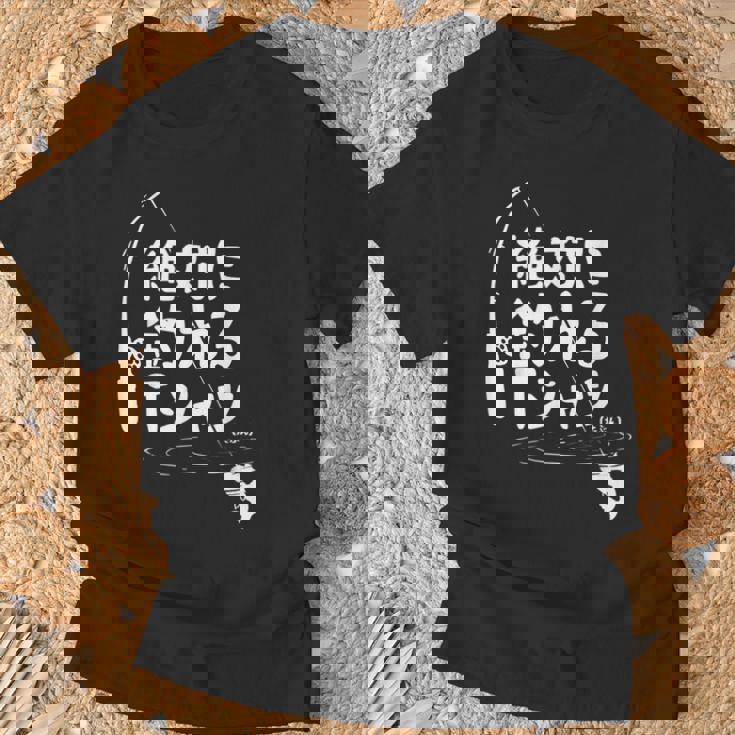 絶対に釣れる 願掛け ゲン担ぎ 釣り好き 川釣り 海釣り 趣味 おもしろ ネタ 趣味釣り 釣り Tシャツ 高齢者への贈り物