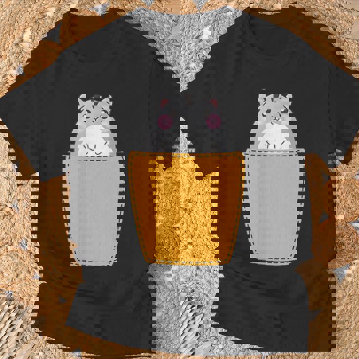 胸ポケットにハムスター Tシャツ 高齢者への贈り物
