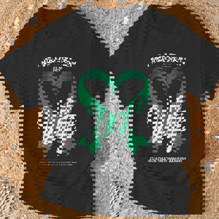 臓器提供者 グリーンリボン 臓器提供啓発 Tシャツ 高齢者への贈り物