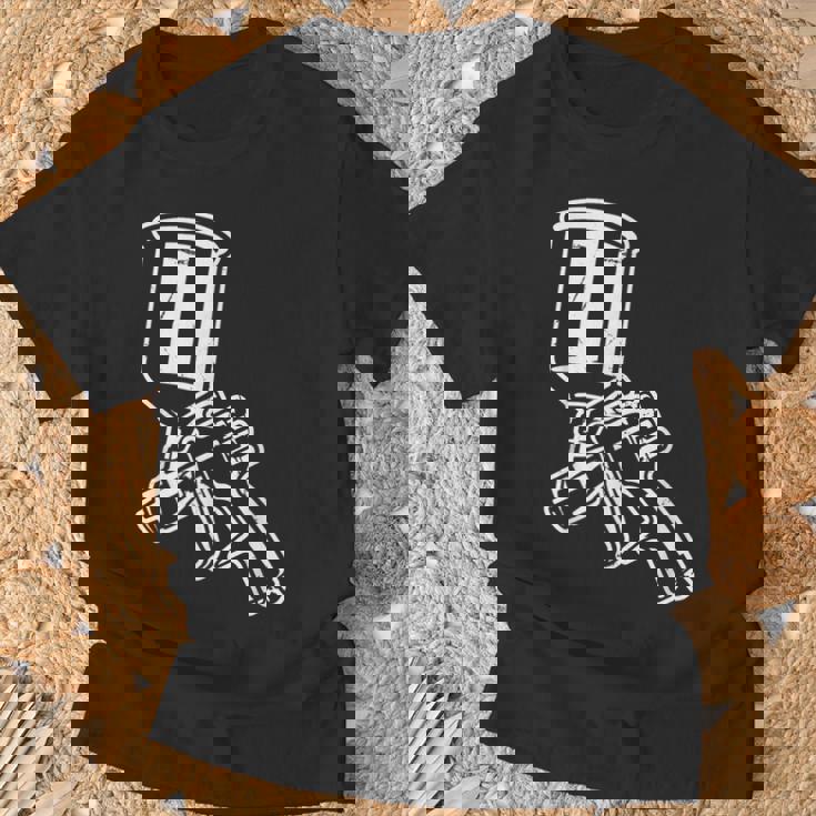 自動車噴霧器 車体 自動車塗装業者 Tシャツ 高齢者への贈り物