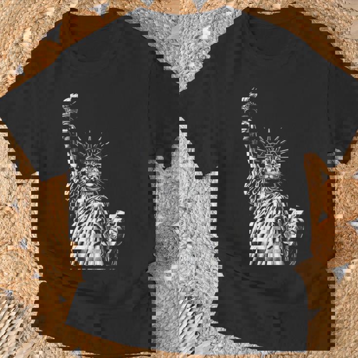自由の女神猫 Nycプライド Tシャツ 高齢者への贈り物