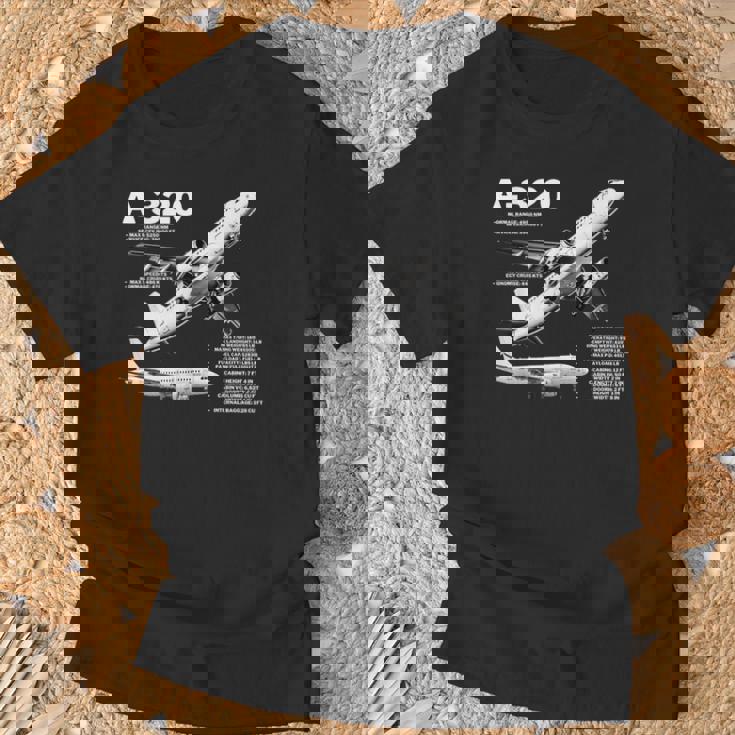 航空機 エアバスa320ジェット Tシャツ 高齢者への贈り物