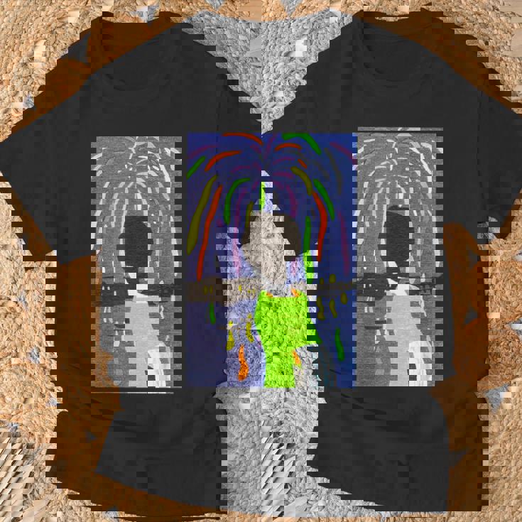 花火 竹久夢二 大正４年 １９１５年 作 Tシャツ 高齢者への贈り物