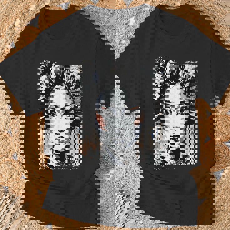 芸者ヴィンテージ Tシャツ 高齢者への贈り物