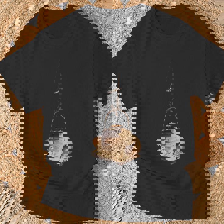 葛飾北斎作 たぬき Tシャツ 高齢者への贈り物