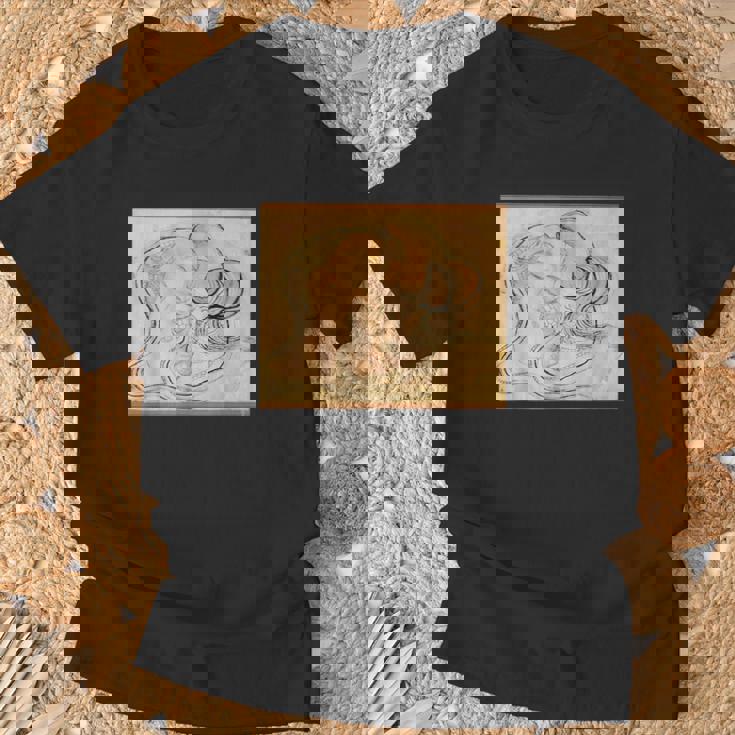 葛飾北斎作 蛇女頭 Tシャツ 高齢者への贈り物