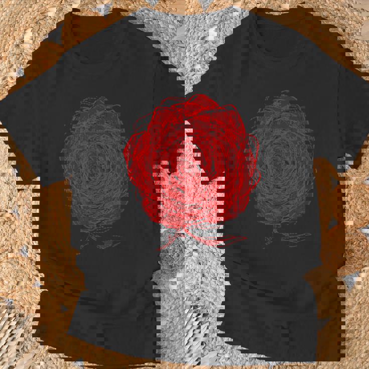 薔薇 花 メンズ レディース 半袖 ロック おしゃれ かっこいい ワイルド 大きいサイズ プリント 黒 ローザス Tシャツ 高齢者への贈り物