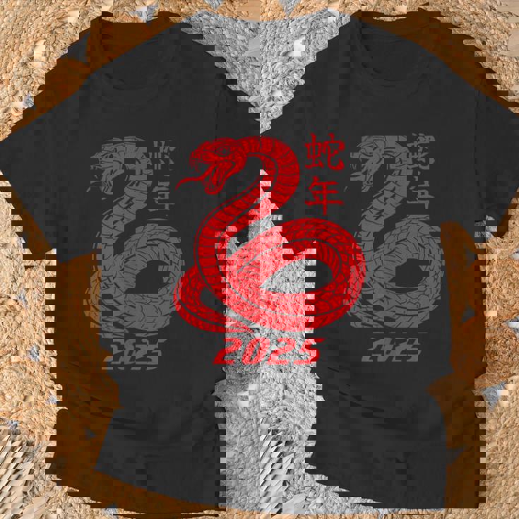 蛇の年 2025年 干支 新年 Tシャツ 高齢者への贈り物