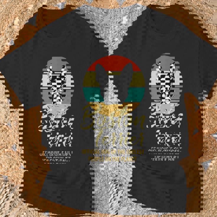 誇り高きボストンテリア オーナーシャツ、ボストンテリア 子犬 Tシャツ 高齢者への贈り物