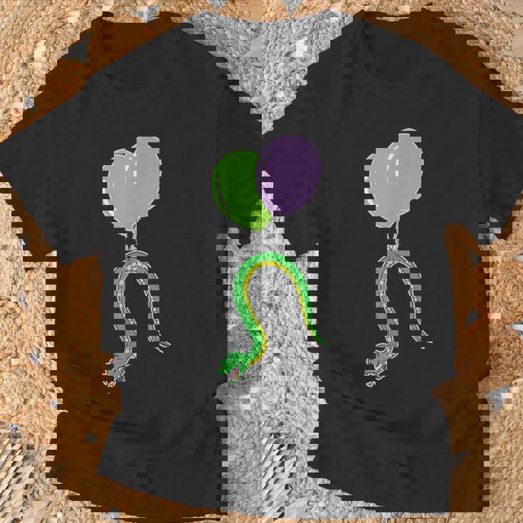 誕生日バルーン付き蛇 Tシャツ 高齢者への贈り物