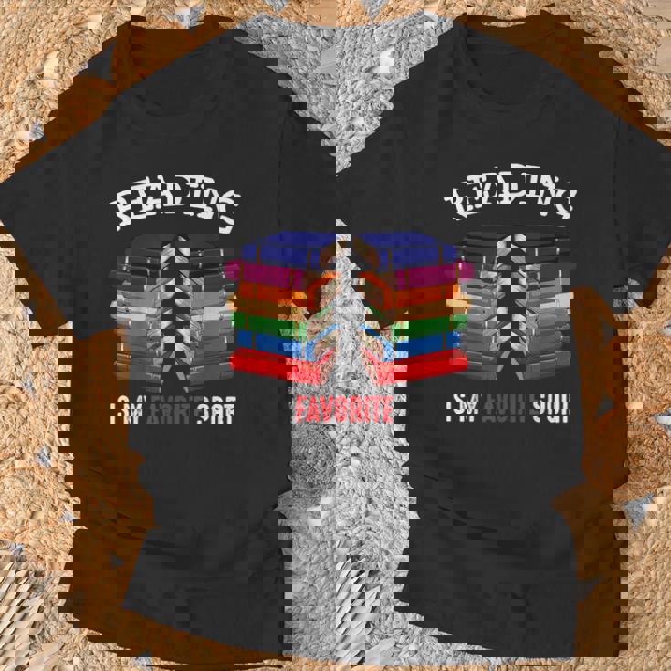 読書は私の好きなスポーツです 本好き 趣味 文学 Tシャツ 高齢者への贈り物