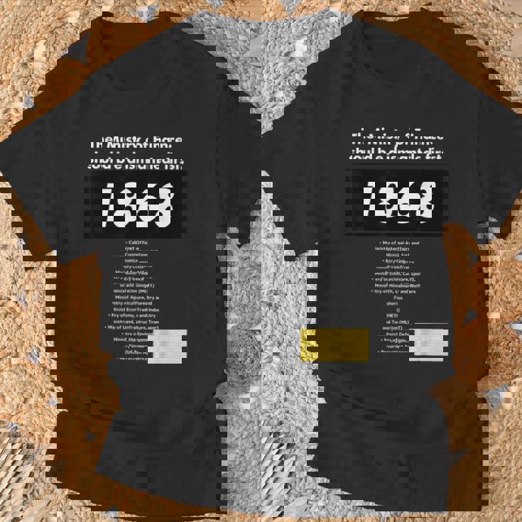 財務省解体dissolution Of The Ministry Of Finance Tシャツ 高齢者への贈り物