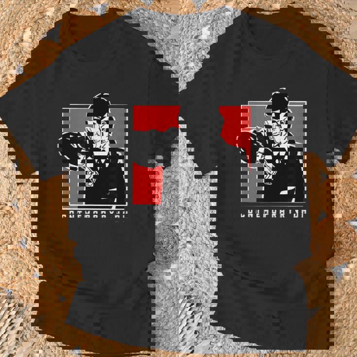 路上の能劇 伝統・現代美術 Tシャツ 高齢者への贈り物