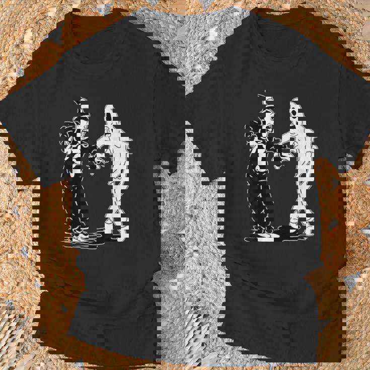 道化師のココと幽霊の踊り Tシャツ 高齢者への贈り物