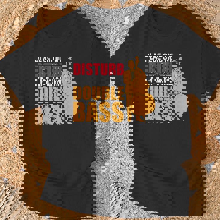 邪魔しないでください私はコントラバス奏者です Tシャツ 高齢者への贈り物