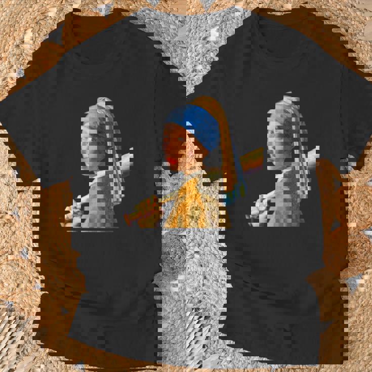 野球 面白いtシャツ フェルメール ベースボール おもしろ 服 ネタ メンズ 野球部 おもしろグッズ 子供 Tシャツ 高齢者への贈り物