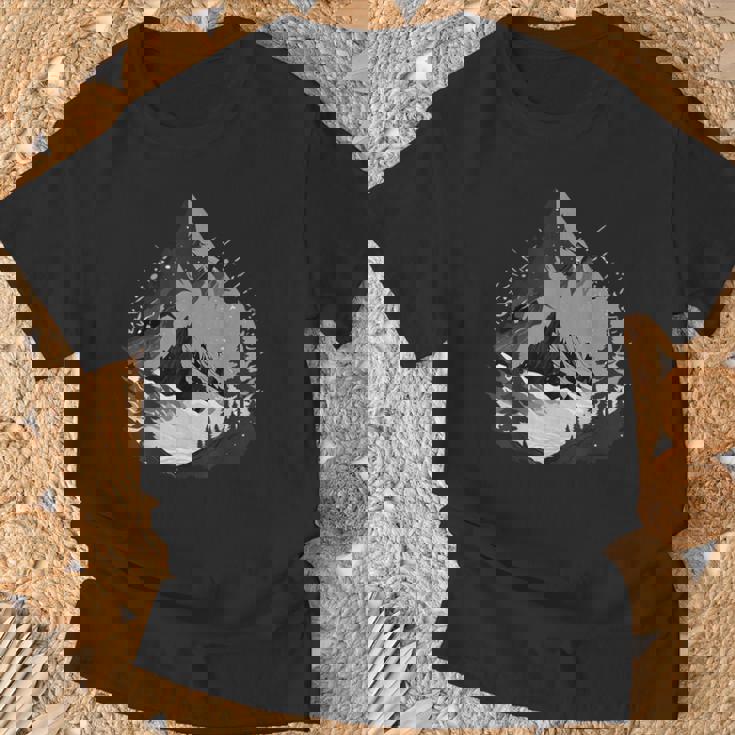 野生動物 自然 ハイキング ハイカー 森林 反射 山 Tシャツ 高齢者への贈り物