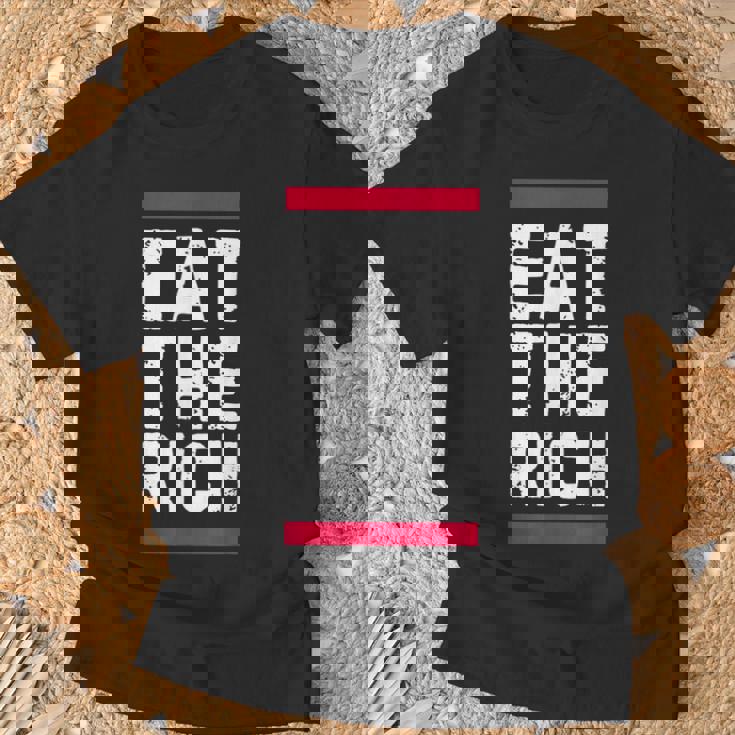 金持ちを食べろ Tシャツ 高齢者への贈り物