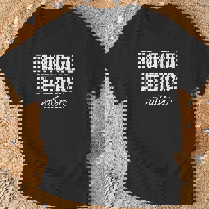 金融リテラシーは重要 Tシャツ 高齢者への贈り物