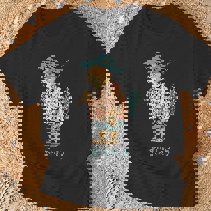 釣りバカ 釣り 猫 釣りおじさん 釣りガール 釣りボーイ 釣り好き かわいい おしゃれ おもしろ イラスト Tシャツ 高齢者への贈り物