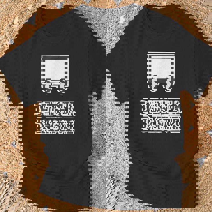 電車大好き Densha Daisuki【電車ファン オタク】鉄道部 部活【変なtシャツ屋さん】面白い 主張メッセージ Tシャツ 高齢者への贈り物