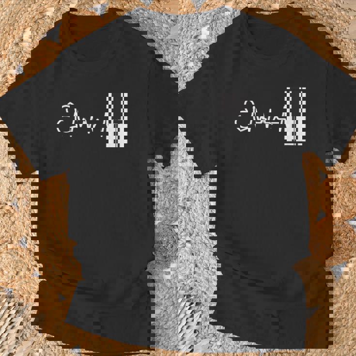 面白い ピアノ 音楽 ピアノ ギフト ピアニスト Tシャツ 高齢者への贈り物