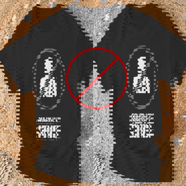 面白い 脱臼 肩 骨折 & 肩折れ Tシャツ 高齢者への贈り物